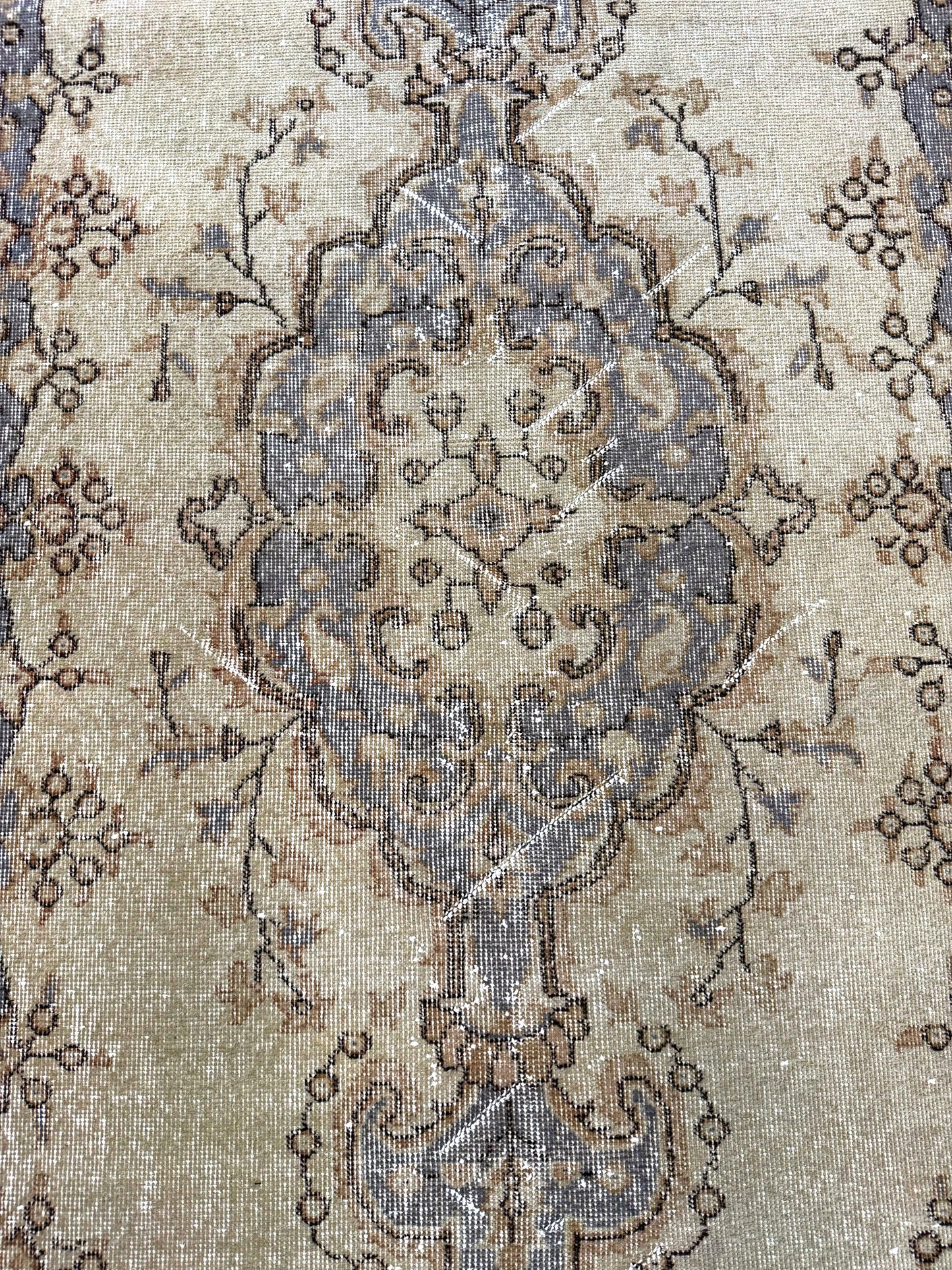 Artisan Angelina Beige Multi Vintage Knotted Rug