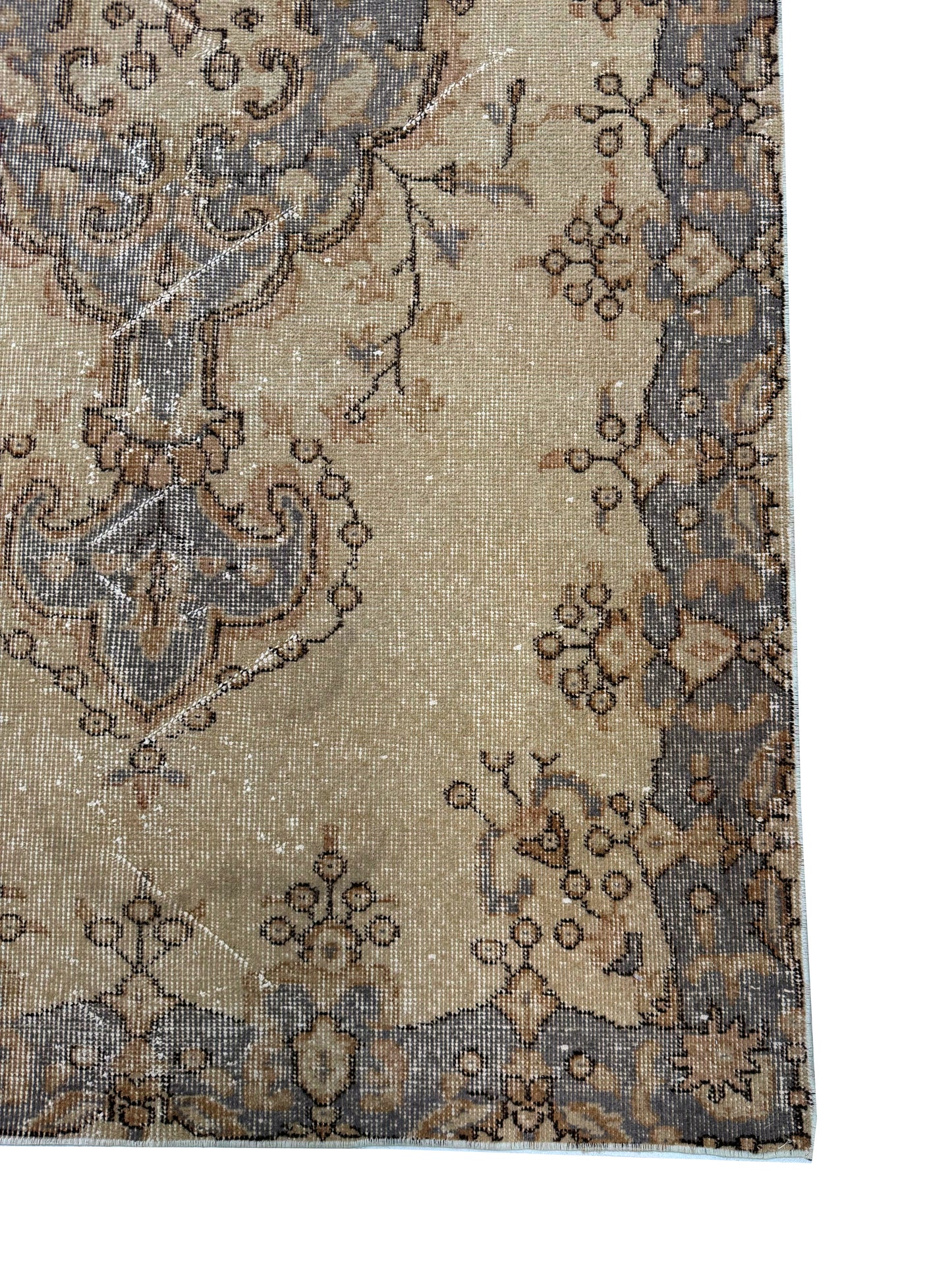 Artisan Angelina Beige Multi Vintage Knotted Rug
