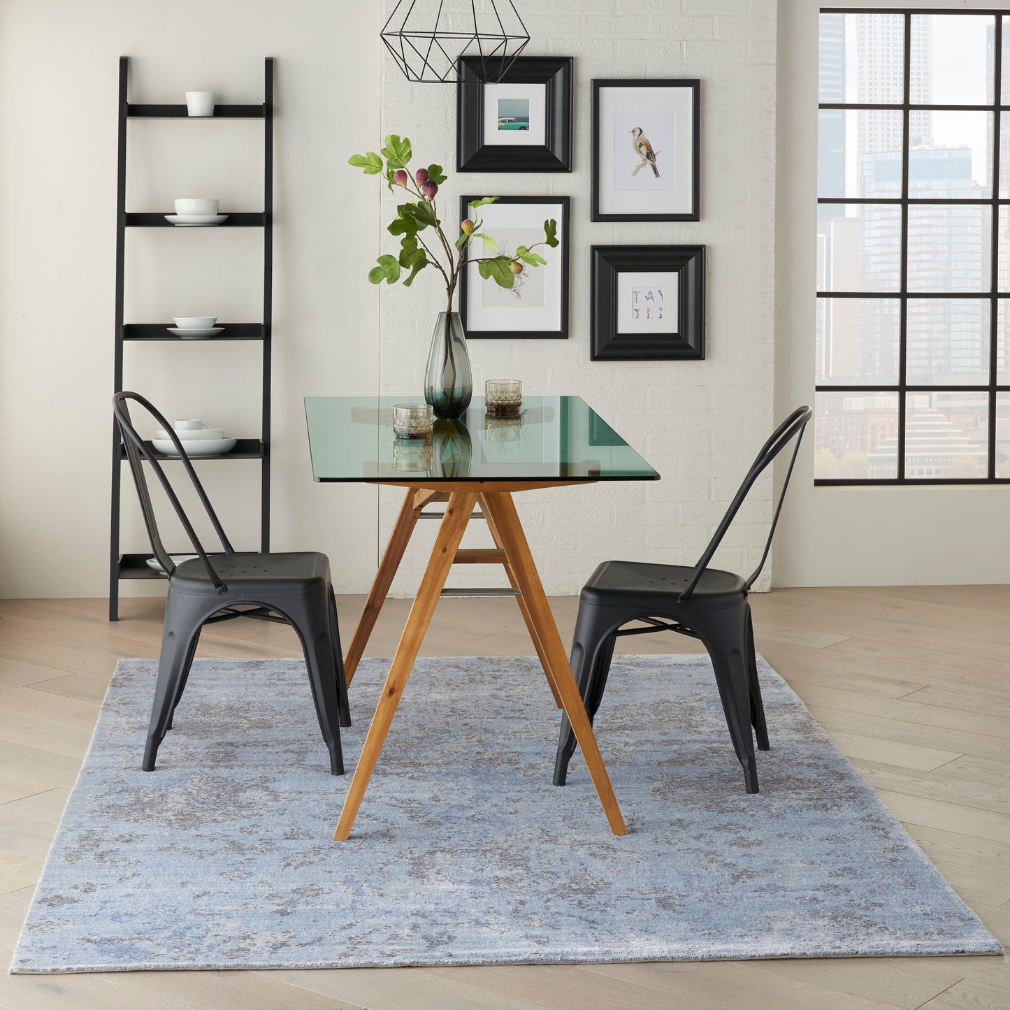 Nourison Home Lucent  Sky  Transitional