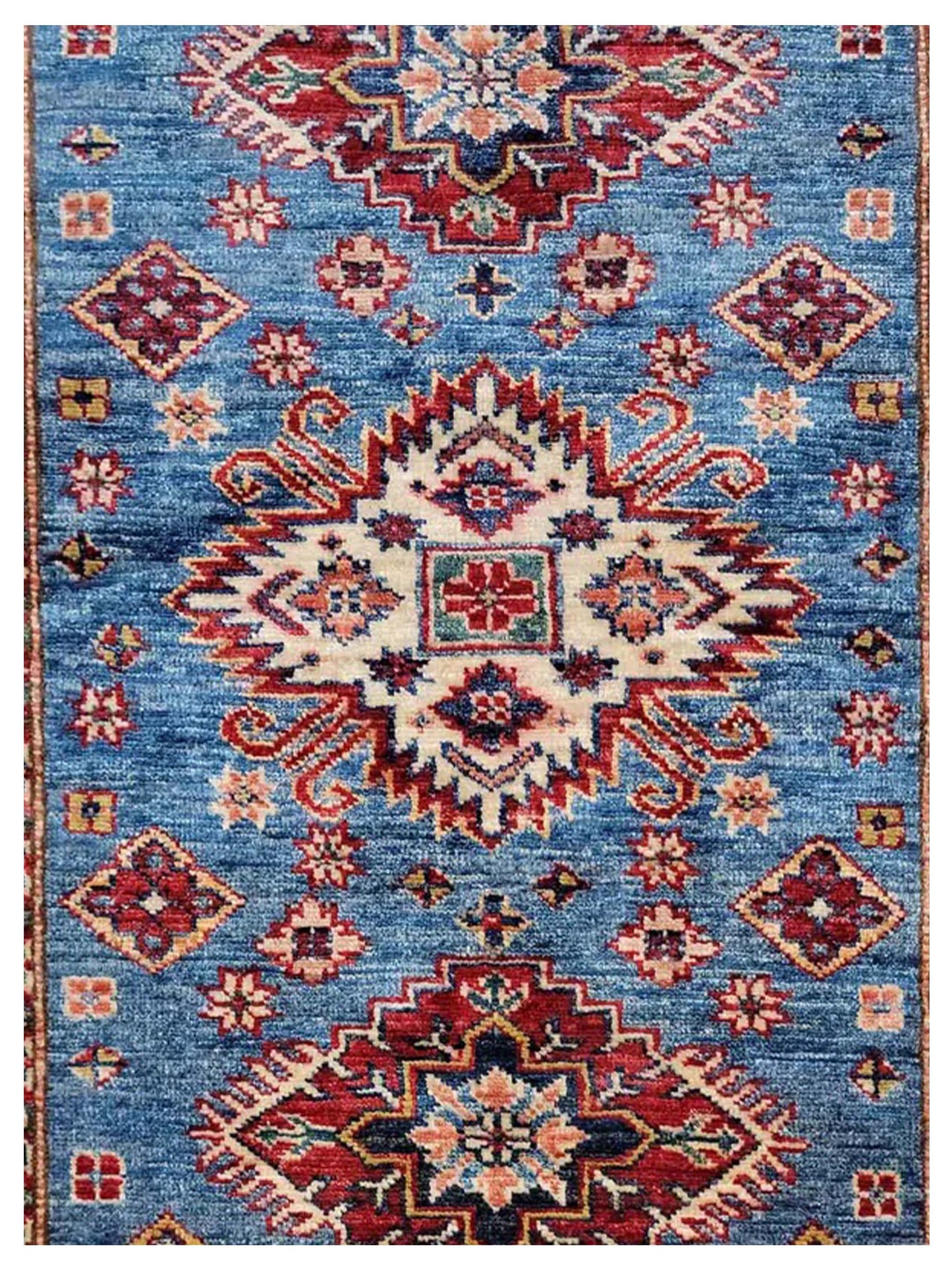 Artisan Scarlett  Blue-Ivory  Traditional Knotted Rug