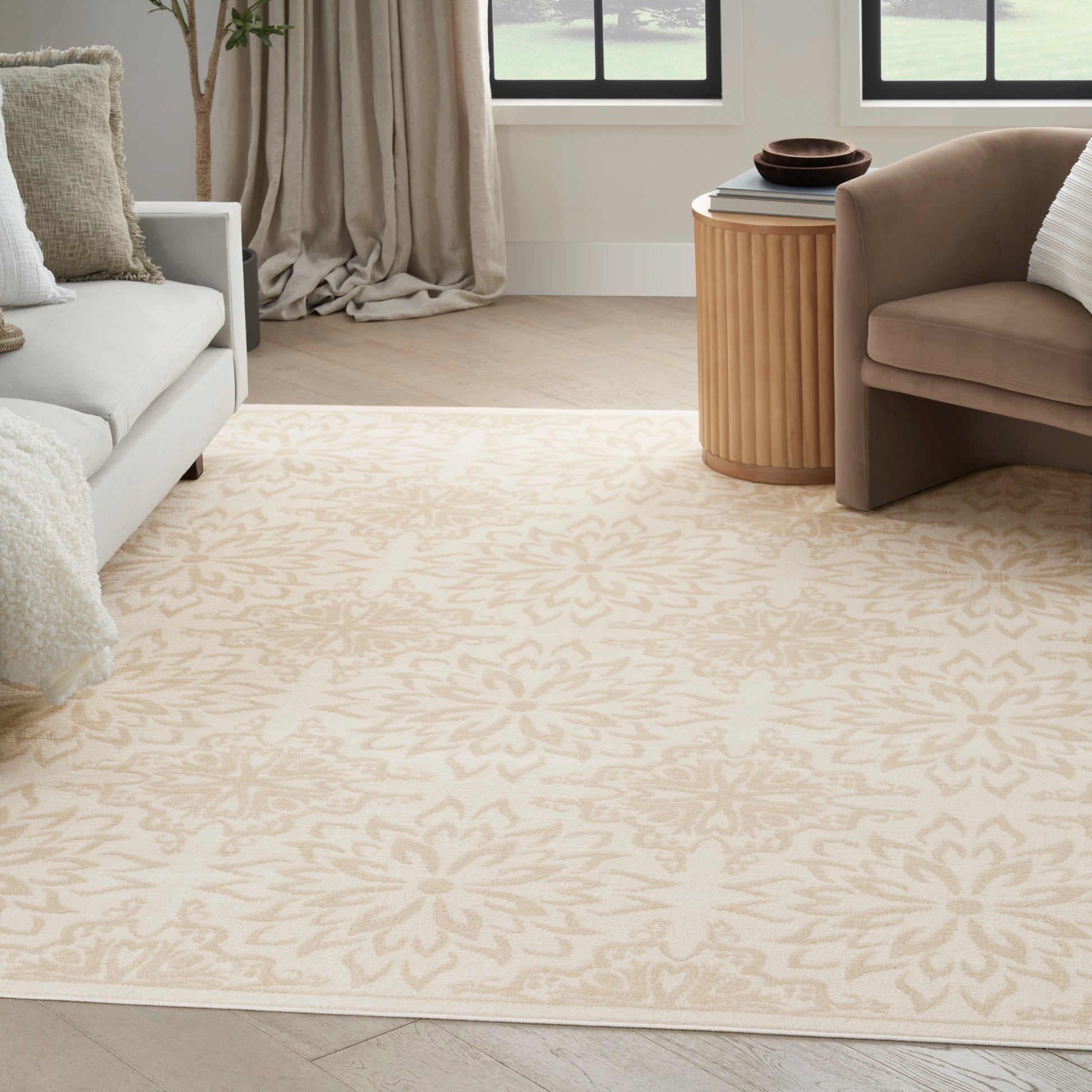 Nourison Home Jubilant  Ivory Beige  Transitional
