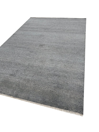 Artisan Samara Charcoal Beige Transitional Knotted Rug