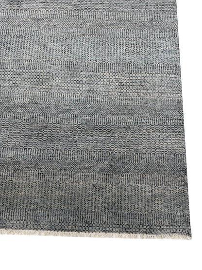 Artisan Samara Charcoal Beige Transitional Knotted Rug