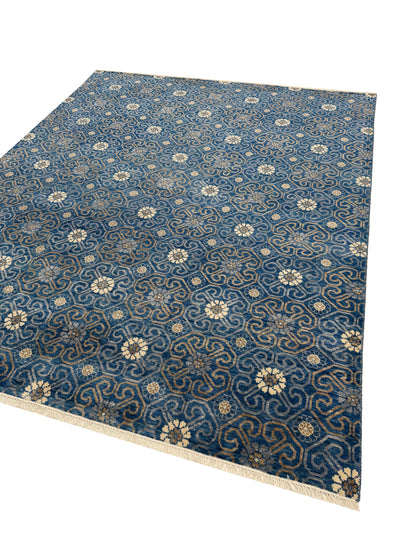 Artisan Samara Navy Transitional Knotted Rug