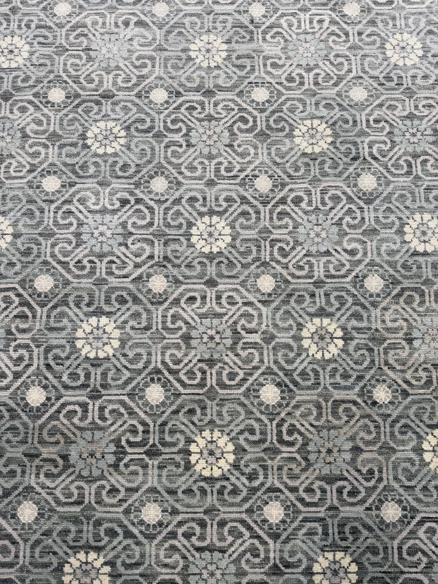 Artisan Samara Grey Beige Transitional Knotted Rug