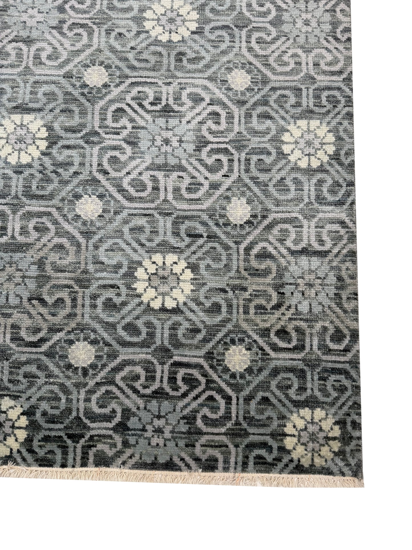 Artisan Samara Grey Beige Transitional Knotted Rug