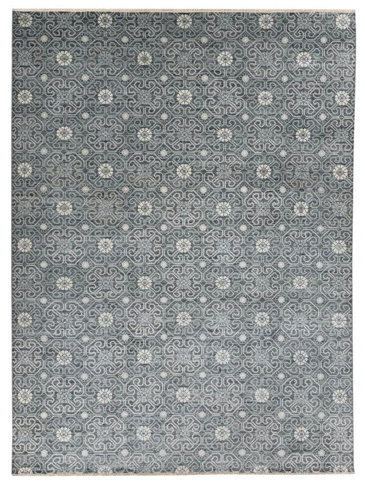Artisan Samara Grey Beige Transitional Knotted Rug