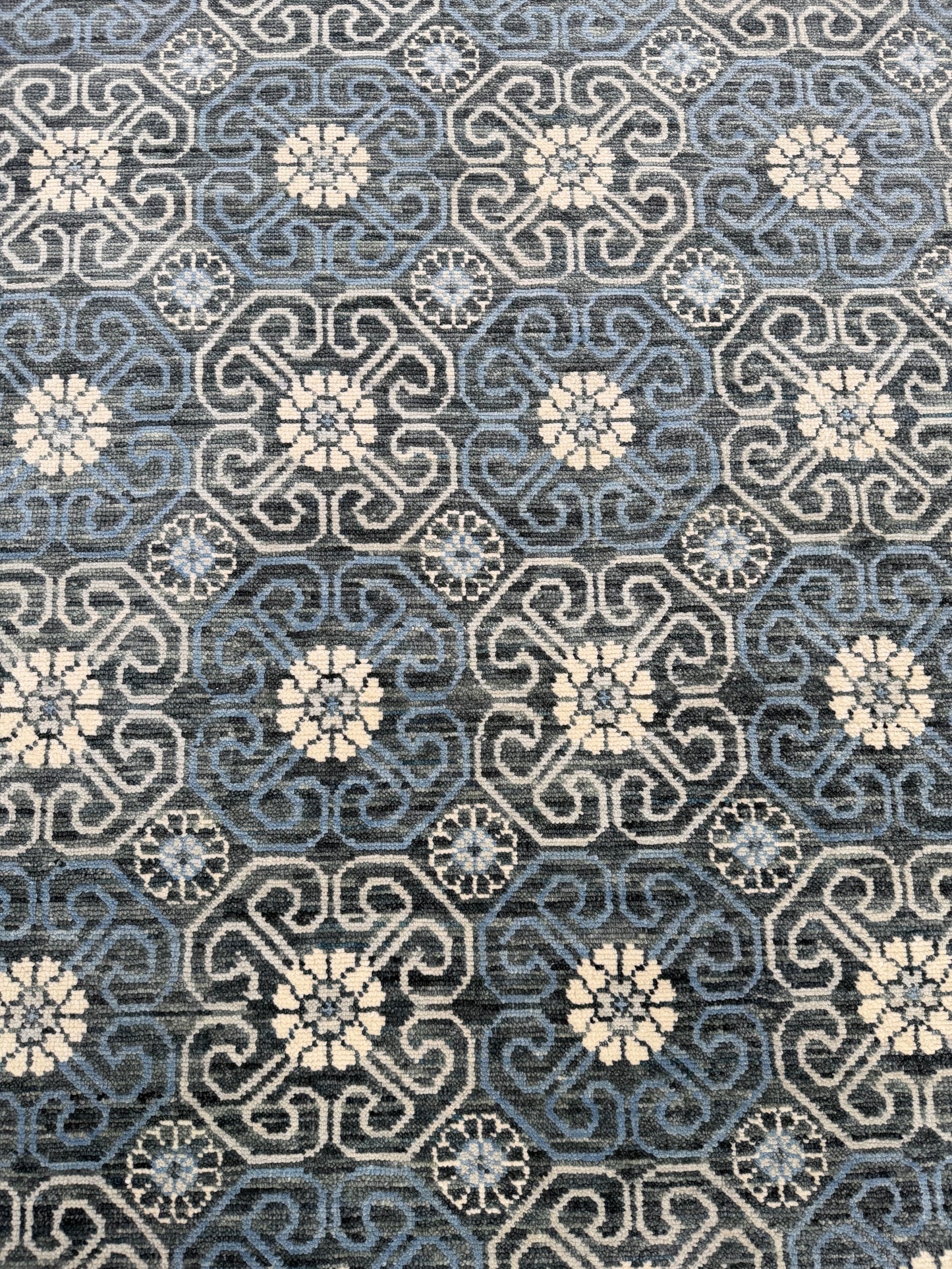 Artisan Samara Grey Beige Transitional Knotted Rug