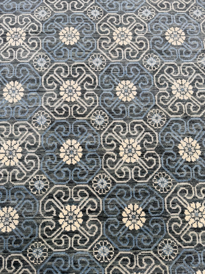 Artisan Samara Grey Beige Transitional Knotted Rug