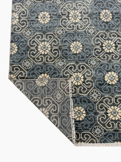 Artisan Samara Grey Beige Transitional Knotted Rug