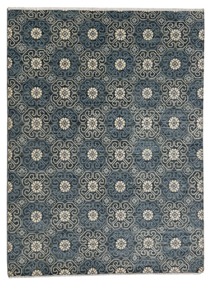 Artisan Samara Grey Beige Transitional Knotted Rug
