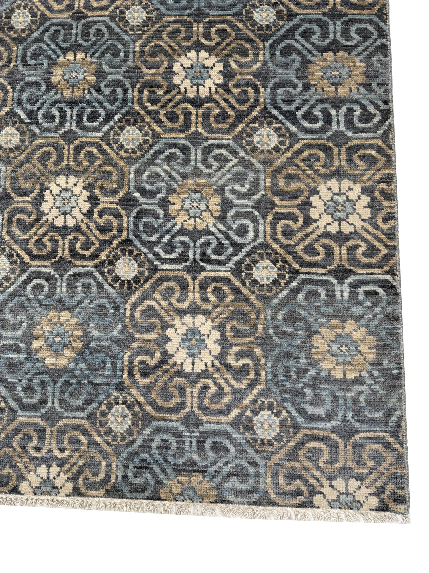 Artisan Samara Grey Beige Transitional Knotted Rug