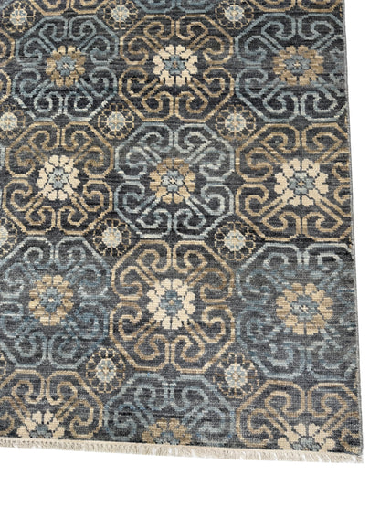 Artisan Samara Grey Beige Transitional Knotted Rug
