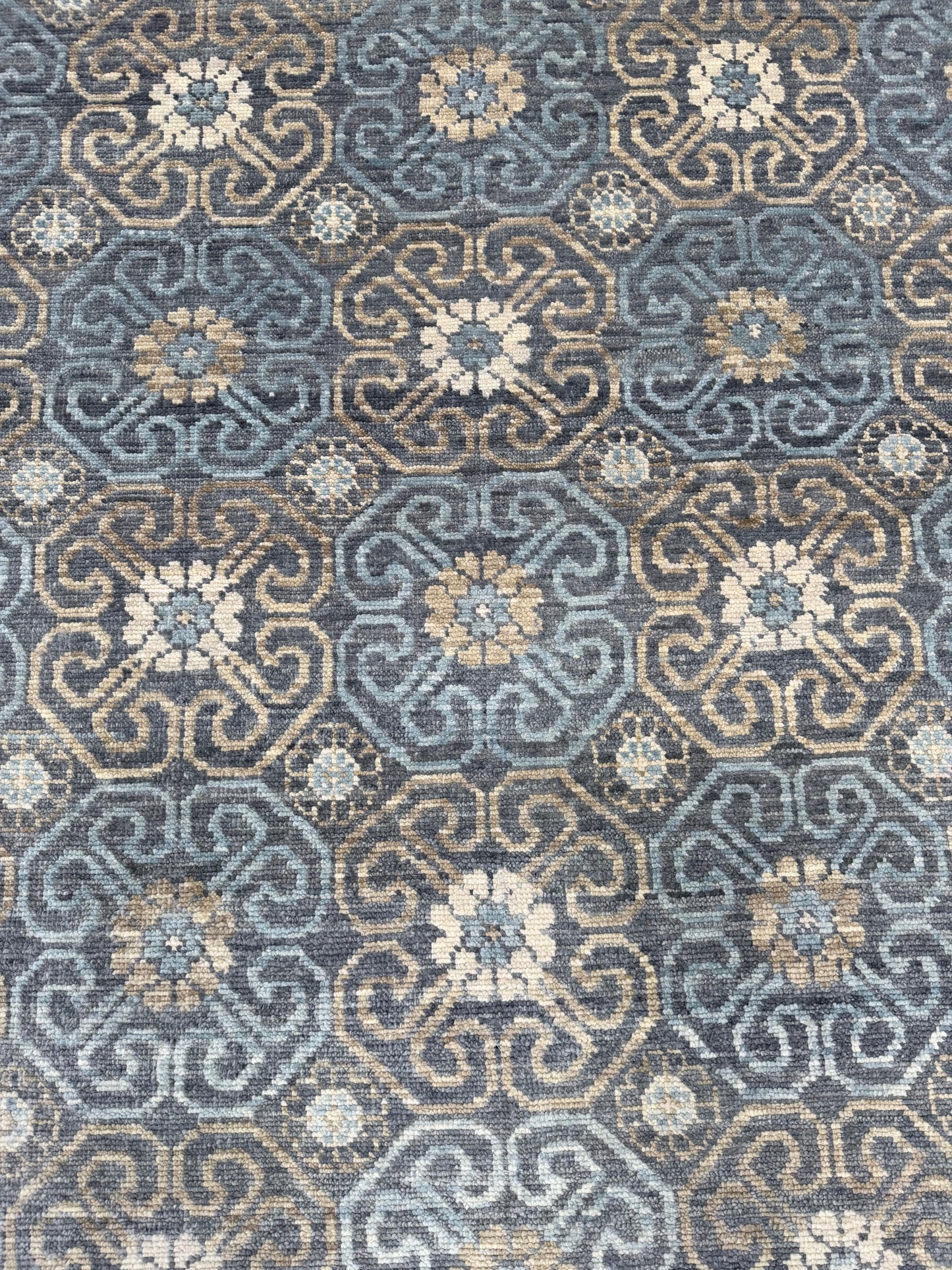 Artisan Samara Grey Beige Transitional Knotted Rug