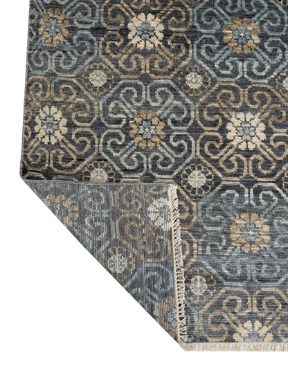 Artisan Samara Grey Beige Transitional Knotted Rug