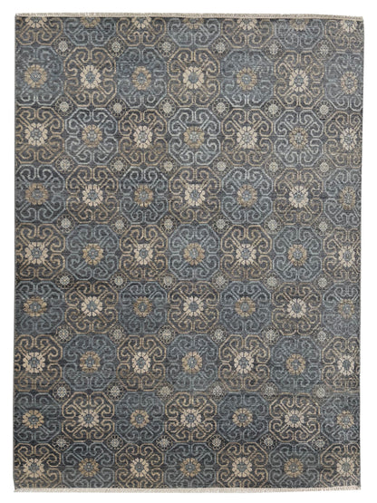 Artisan Samara Grey Beige Transitional Knotted Rug