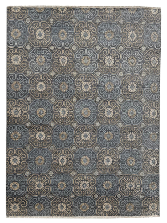 Artisan Samara Grey Beige Transitional Knotted Rug