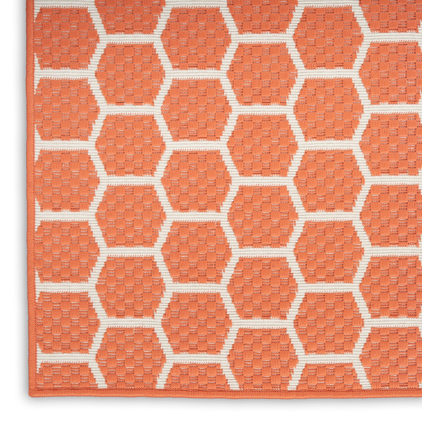 Nourison Home Twist Reversible  Coral  Contemporary