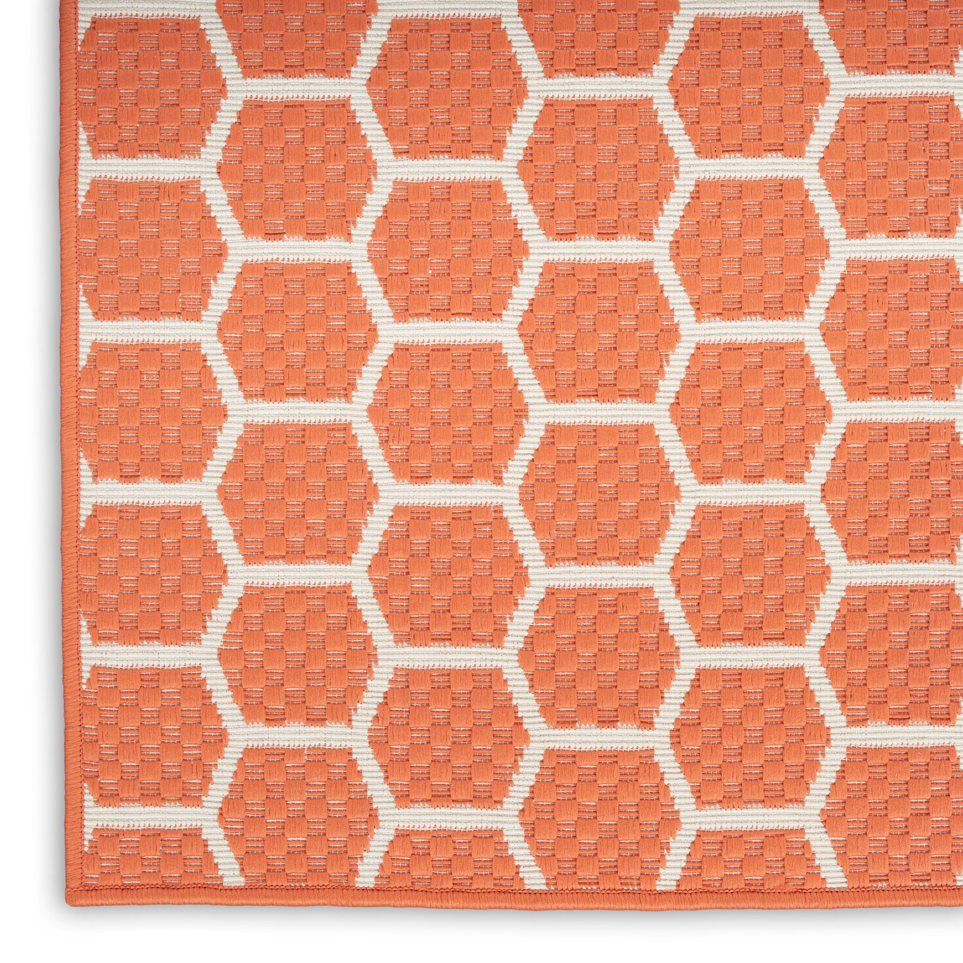 Nourison Home Twist Reversible  Coral  Contemporary