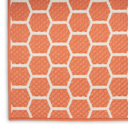 Nourison Home Twist Reversible  Coral  Contemporary