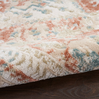 Nourison Home Thalia  Rust Multicolor  Transitional