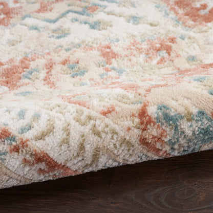 Nourison Home Thalia  Rust Multicolor  Transitional