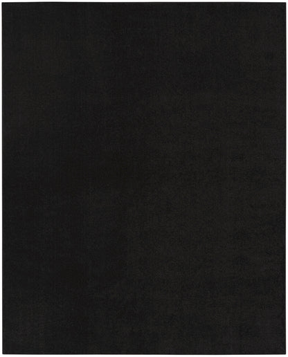 Nourison Home Nourison Essentials NRE01 Black Contemporary Power-loomed Rug