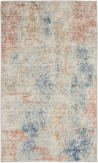 Nourison Home Quarry QUA10 Ivory Multicolor Contemporary Power-loomed Rugs