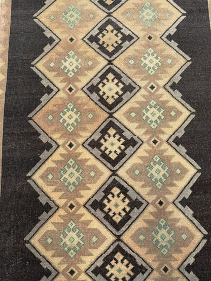 Artisan Angelina Beige Brown Vintage Knotted Rug