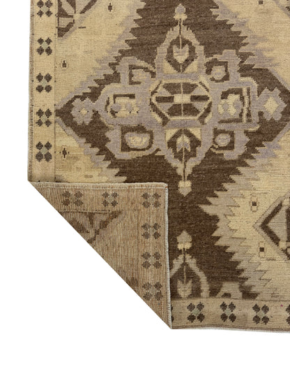 Artisan Angelina Brown Lt.Gold Vintage Knotted Rug