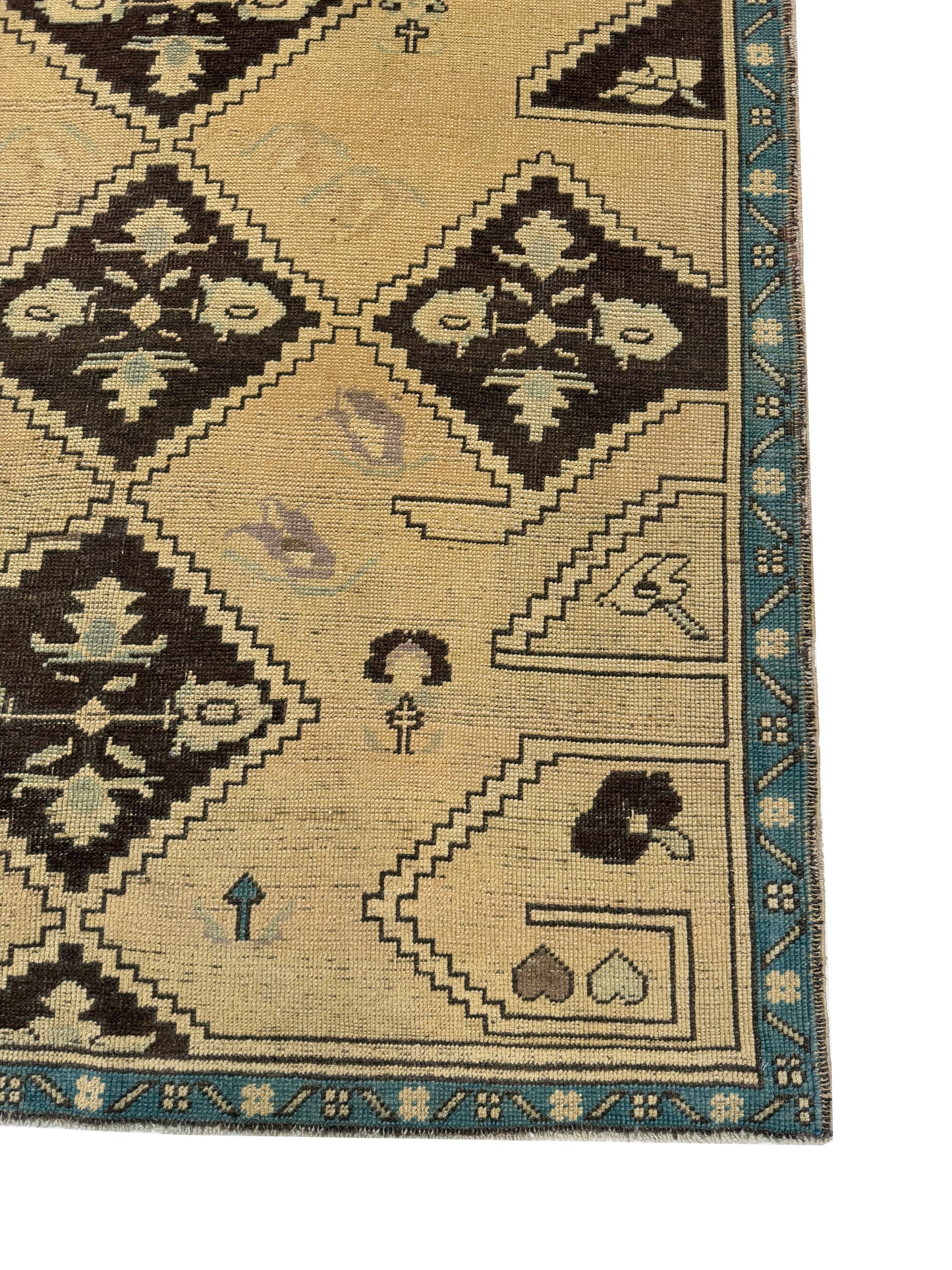 Artisan Angelina Lt.Gold Brown Vintage Knotted Rug