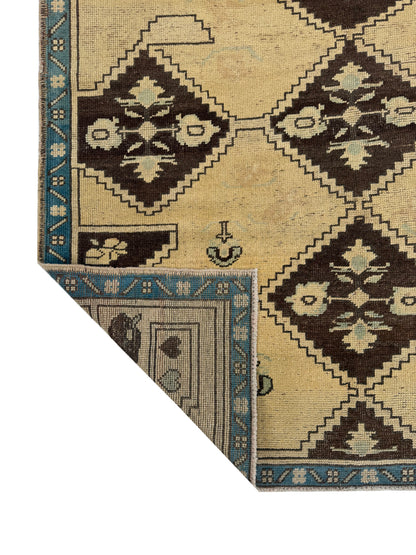 Artisan Angelina Lt.Gold Brown Vintage Knotted Rug