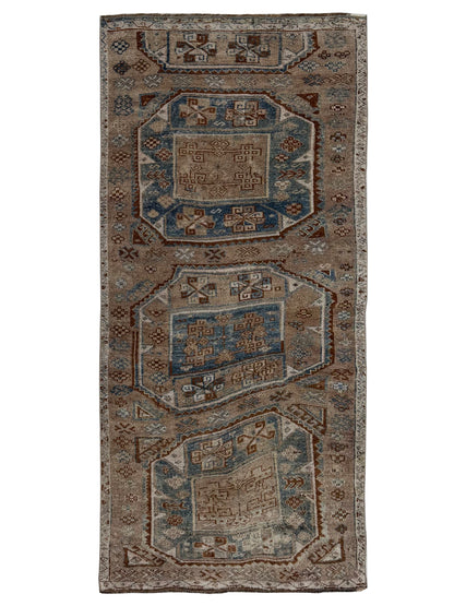 Artisan Angelina Lt.Blue Brown Vintage Knotted Rug