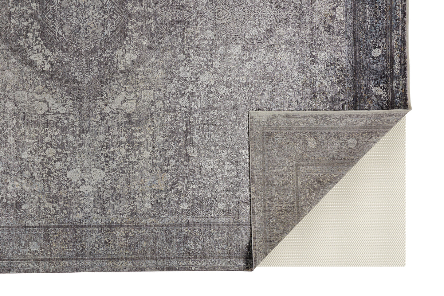 Feizy Sarrant  Charcoal  Transitional/Bohemian & Eclectic/Casual