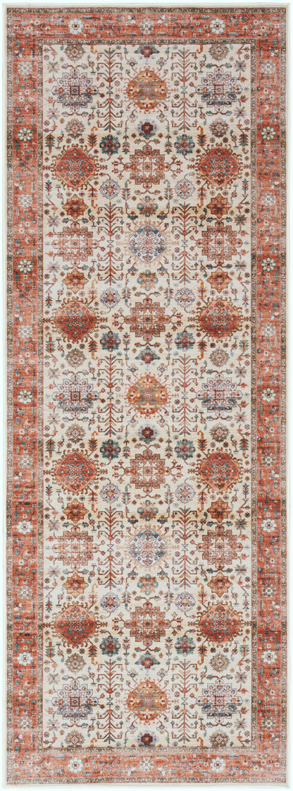 Nourison Home Fulton FUL12 Beige Multicolor Traditional Power-loomed Rug