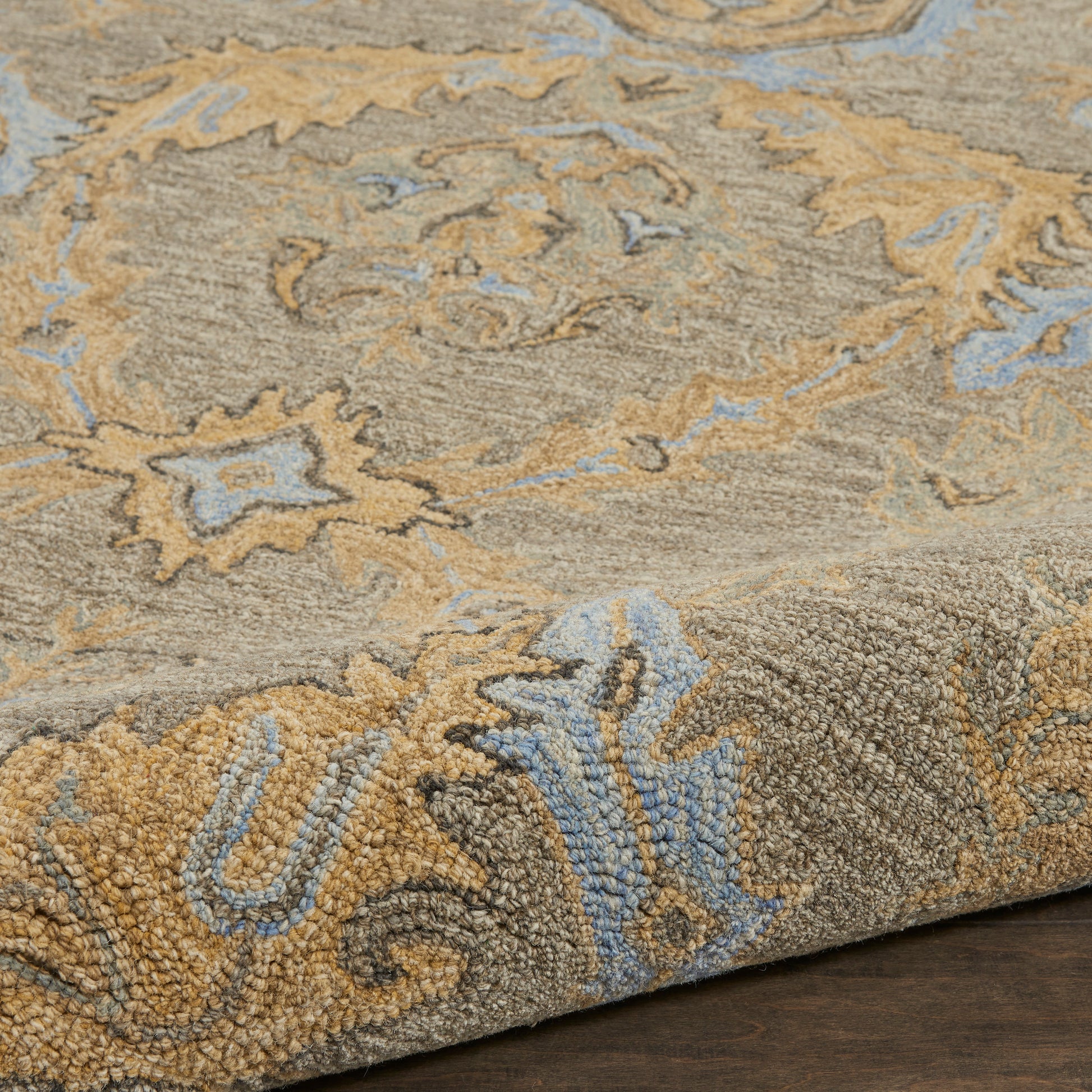 Nourison Home Azura  Taupe Blue  Transitional