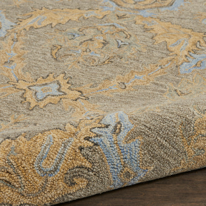 Nourison Home Azura  Taupe Blue  Transitional