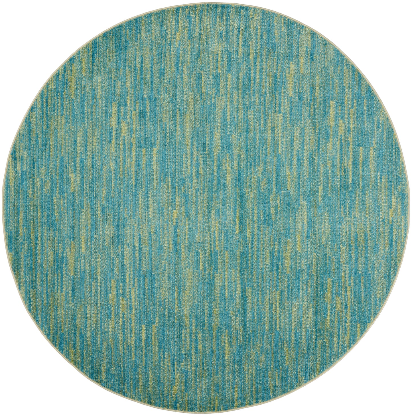 Nourison Home Nourison Essentials NRE01 Blue Green Contemporary Power-loomed Rug