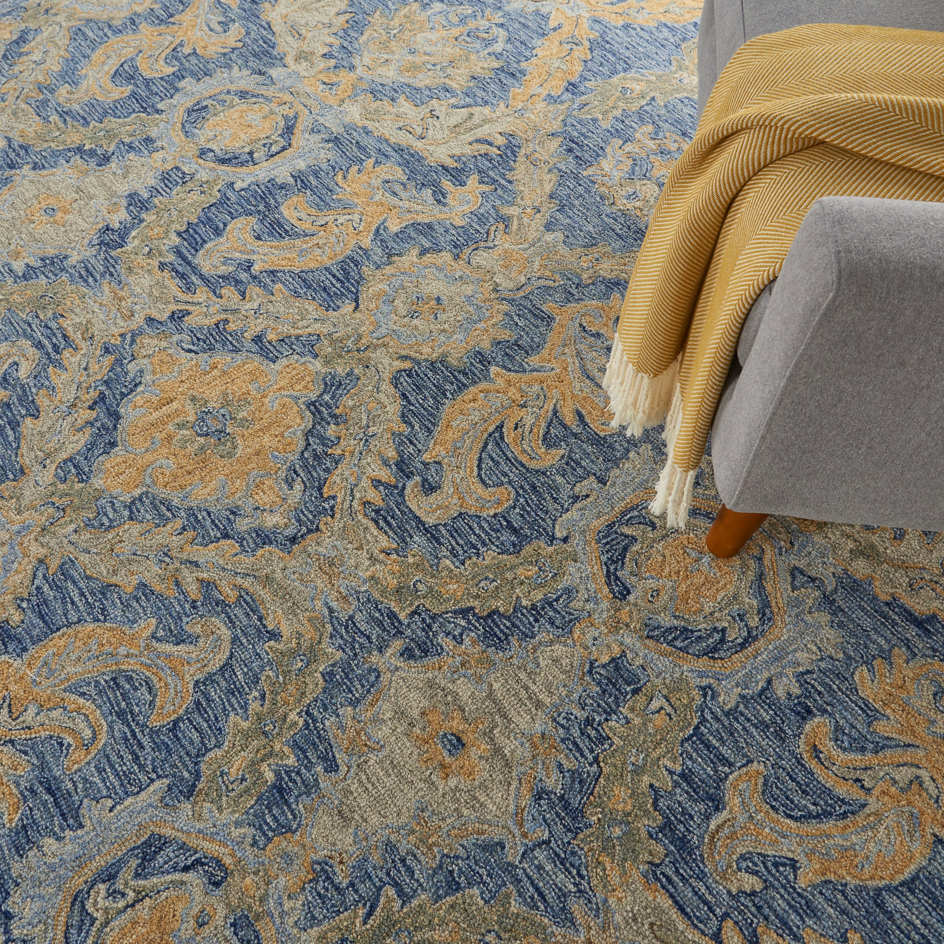 Nourison Home Azura  Navy Blue  Transitional