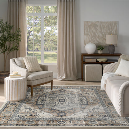 Nourison Home Quarry  Ivory Taupe  Traditional