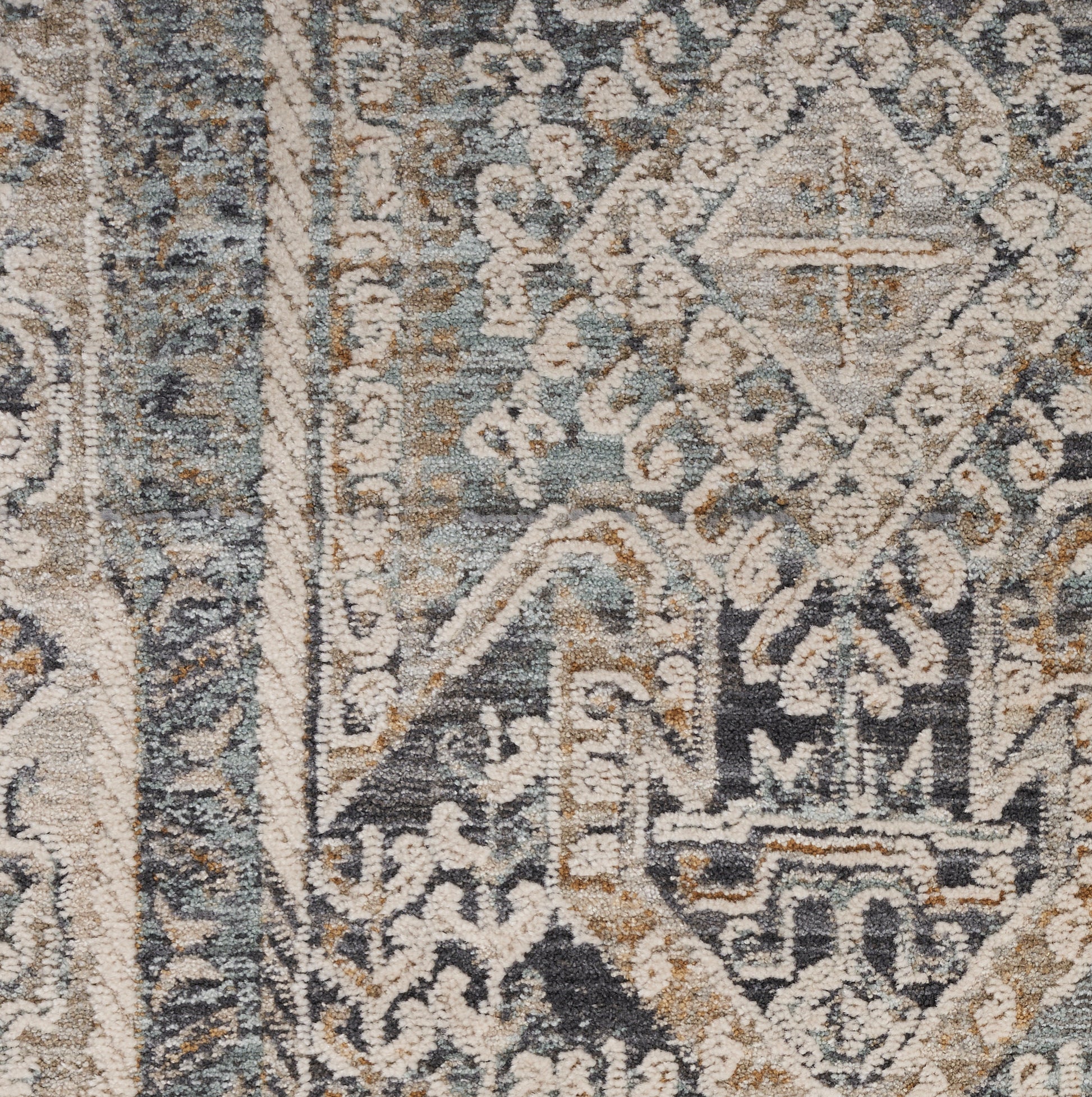 Nourison Home Lynx  Ivory Charcoal  Transitional