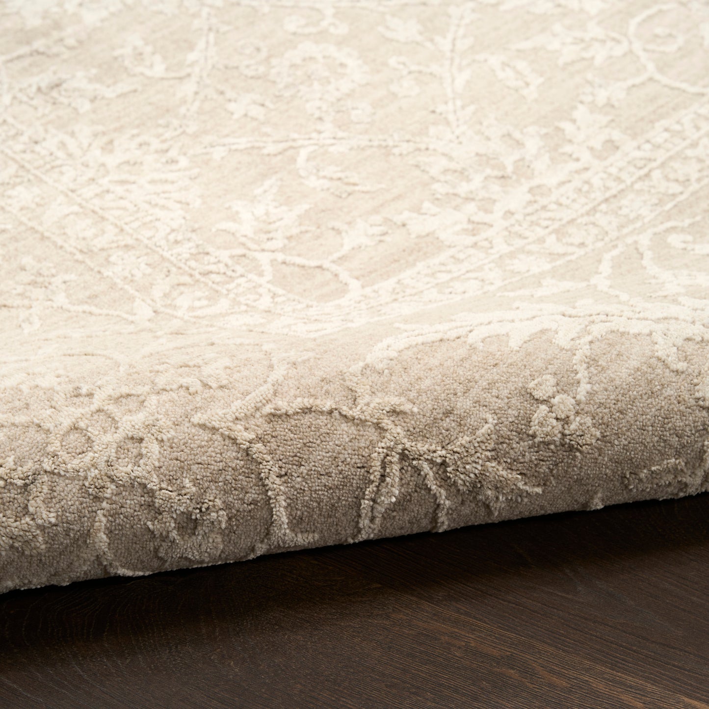 Nourison Home Moonlit  Ivory Grey  Traditional