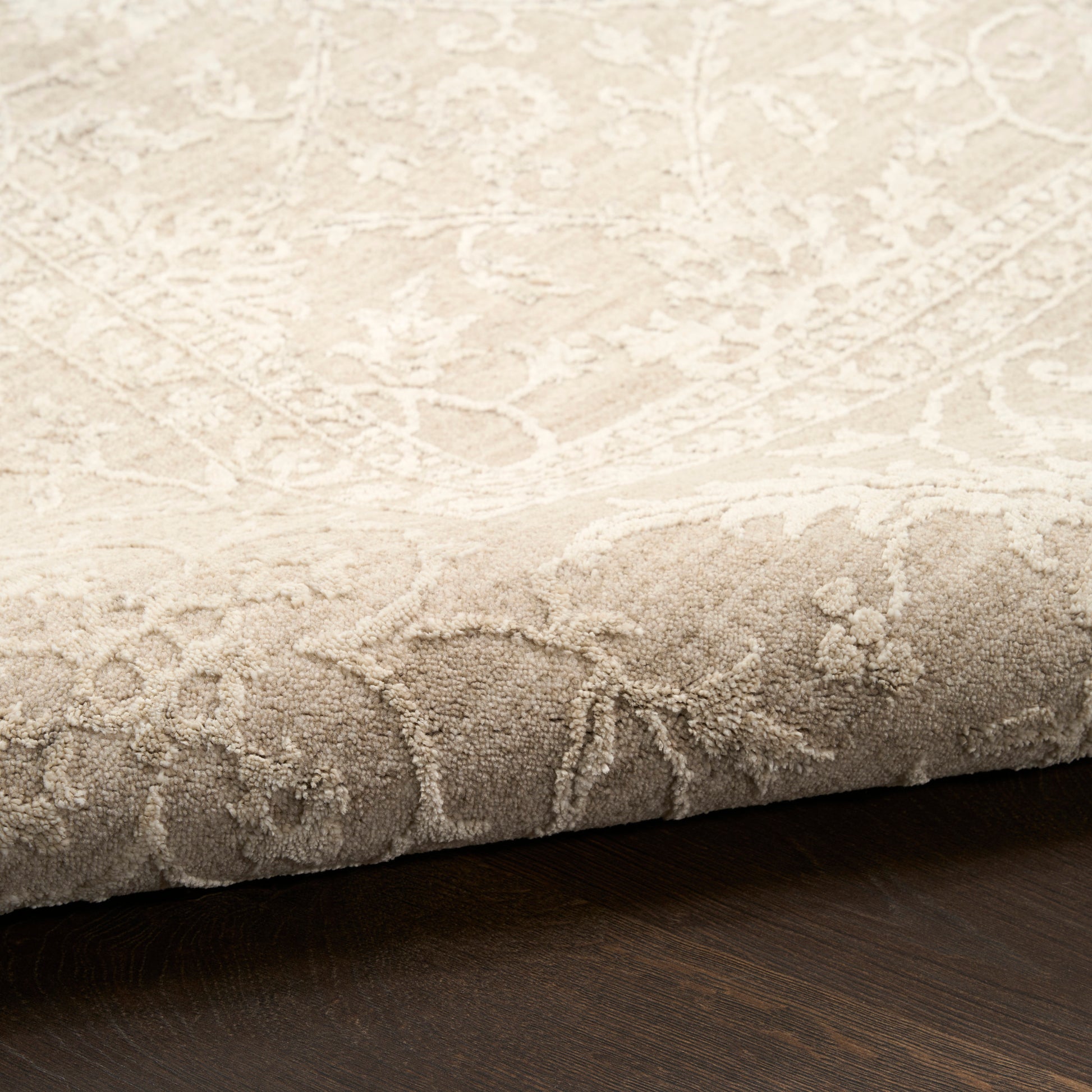 Nourison Home Moonlit  Ivory Grey  Traditional