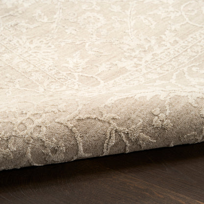 Nourison Home Moonlit  Ivory Grey  Traditional