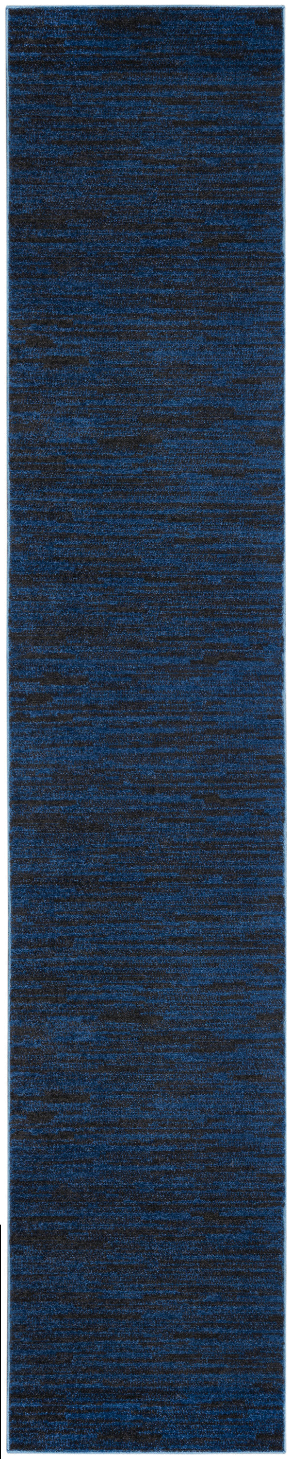 Nourison Home Nourison Essentials NRE01 Midnight Blue Contemporary Power-loomed Rug