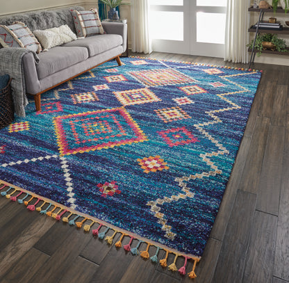 Nourison Home Nomad  Navy  Transitional