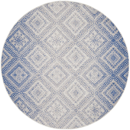 Nourison Home Whimsicle WHS17 Ivory Blue Contemporary Power-loomed Rug
