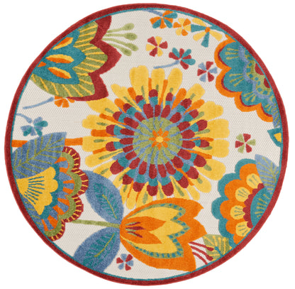 Nourison Home Aloha ALH25 Multicolor Contemporary Power-loomed Rugs