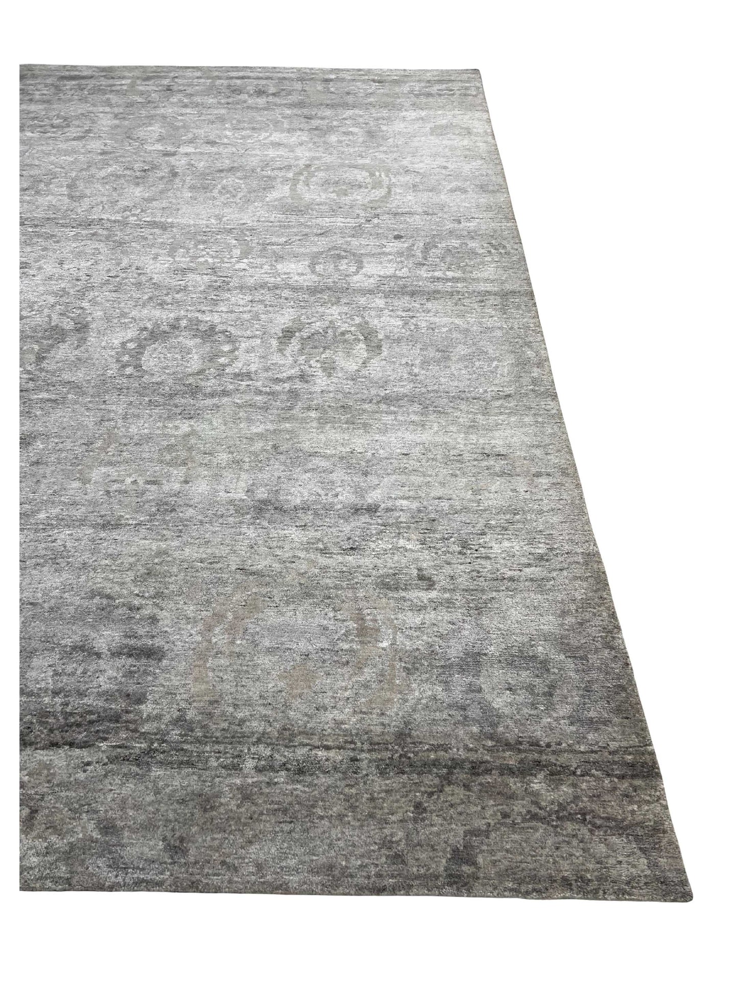 Artisan Mary Natural Grey Knotted Rug