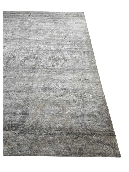 Artisan Mary Natural Grey Knotted Rug